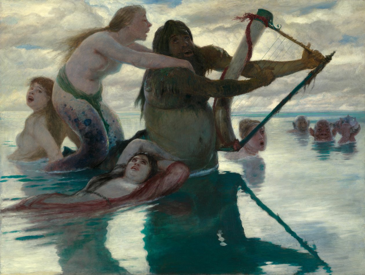In de zee door Arnold Böcklin