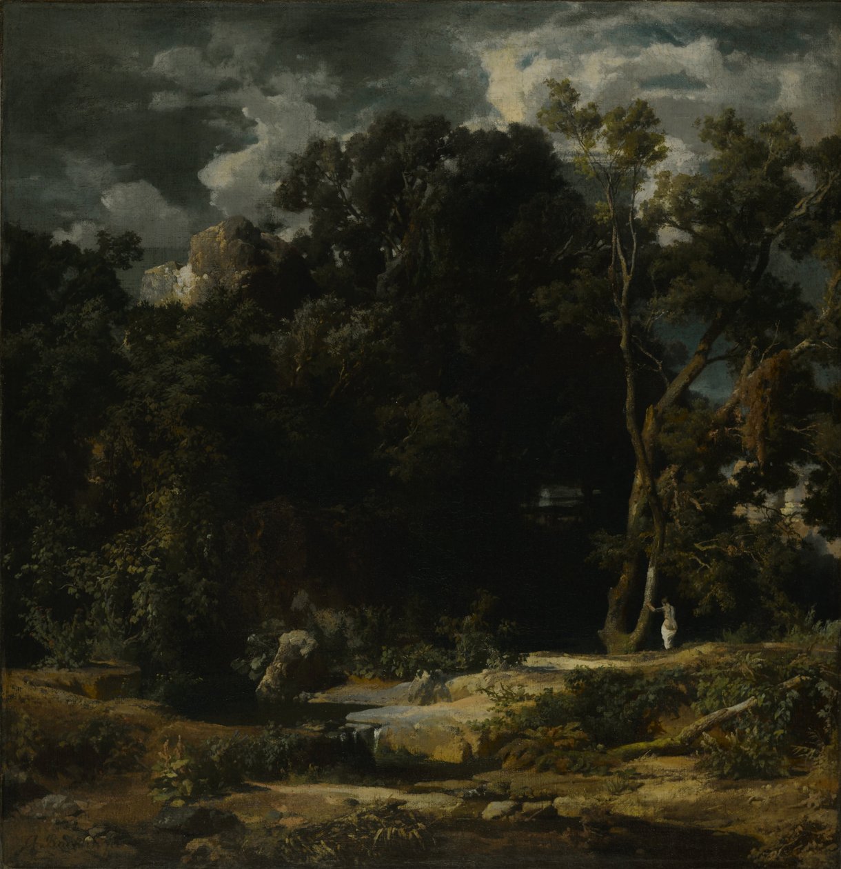 Romeins landschap, 1852 door Arnold Böcklin