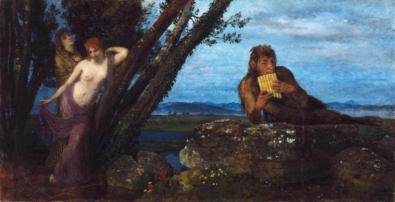 Lenteavond door Arnold Böcklin