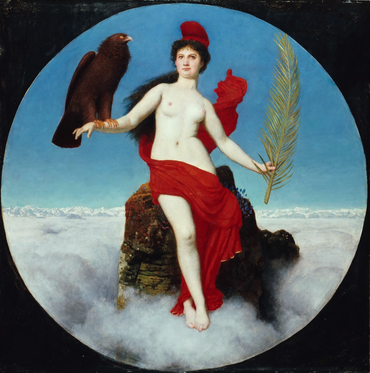 De Vrijheid Helvetia, 1891 door Arnold Böcklin