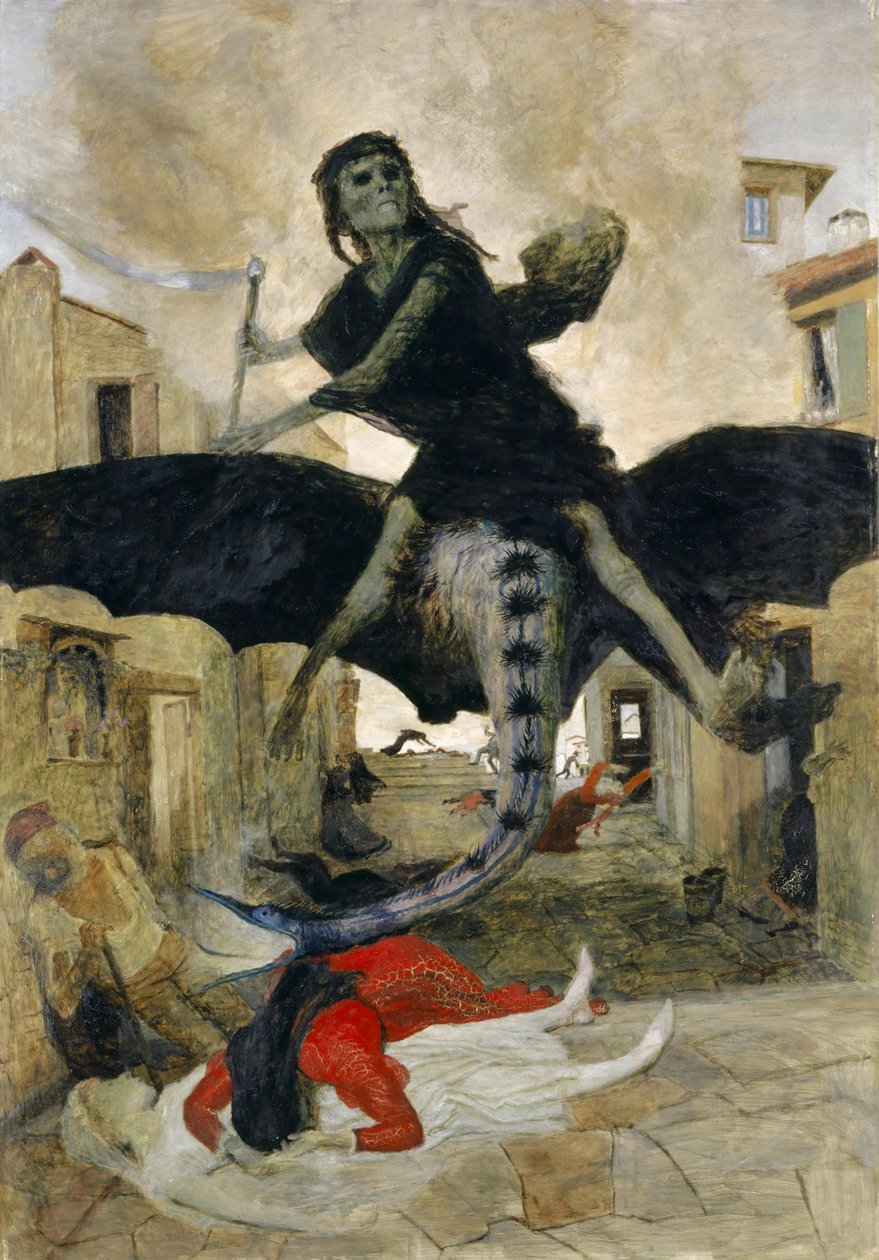 De Pest, 1898 door Arnold Böcklin