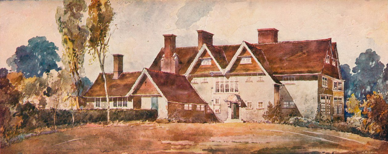 Huis in Harrow Weald, ca. 1900 door Arnold Mitchell