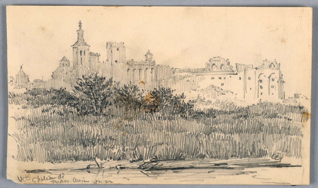 Château de Papes, Avignon door Arnold William Brunner