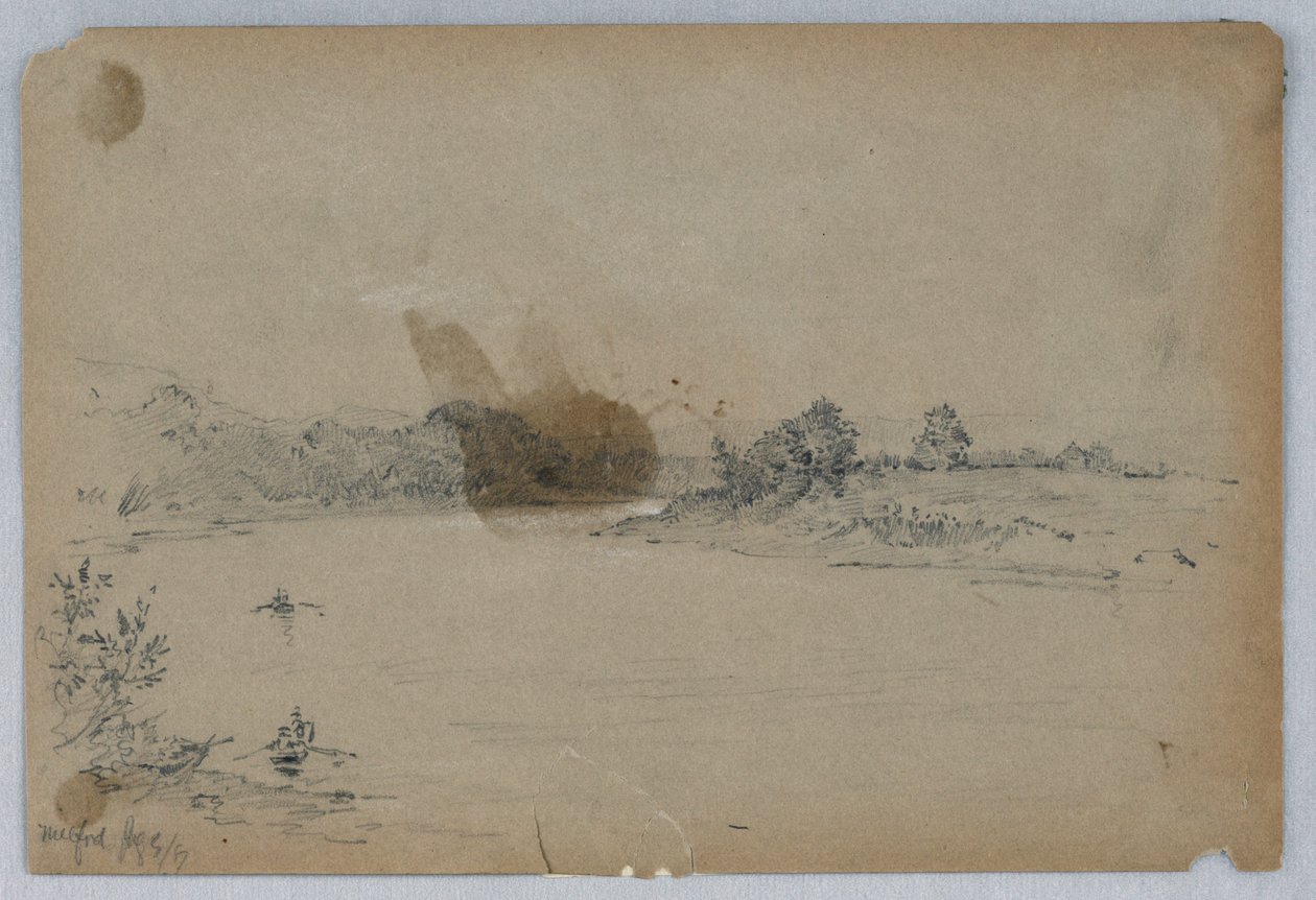 Rivier bij Milford door Arnold William Brunner