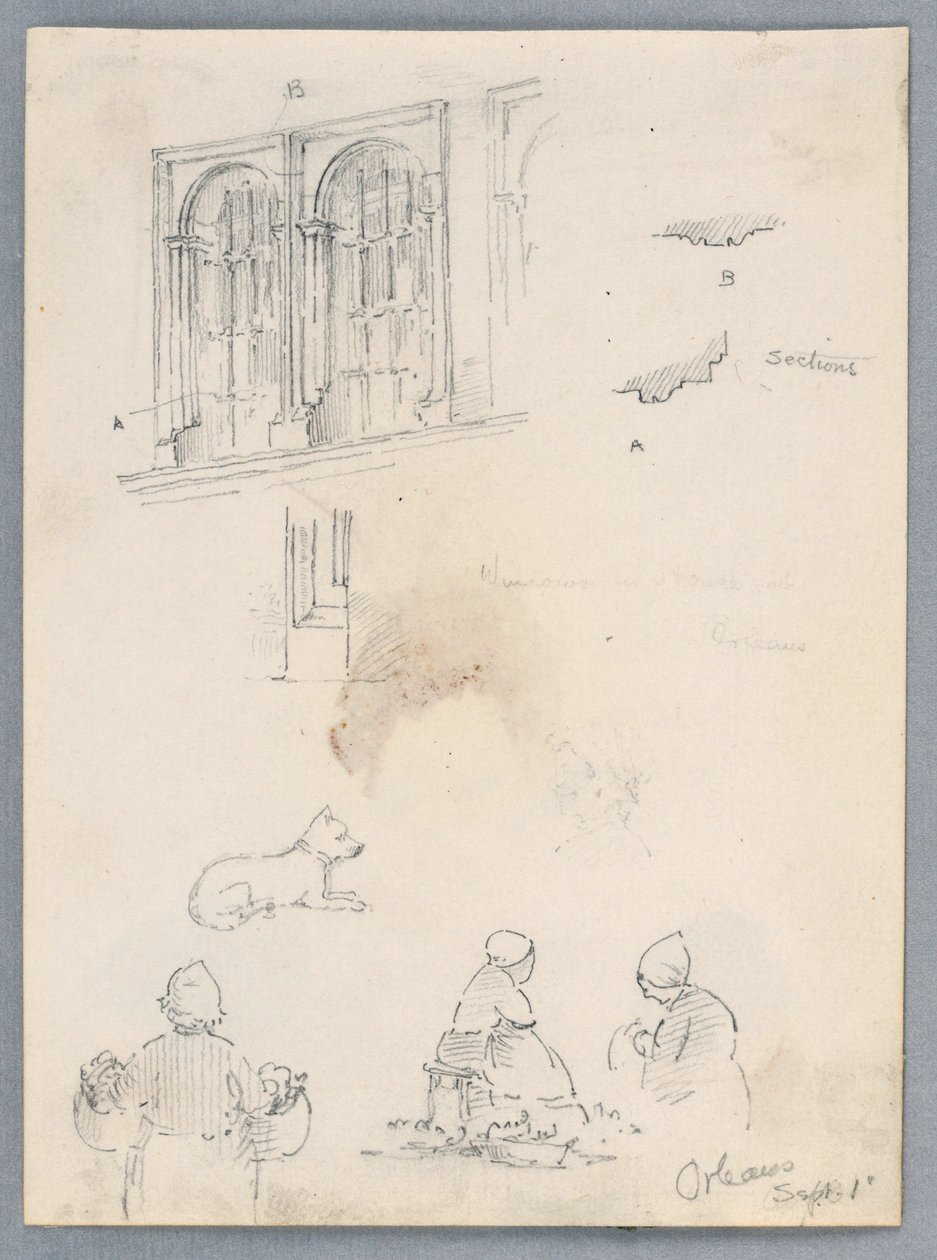 Schetsen van Orléans door Arnold William Brunner