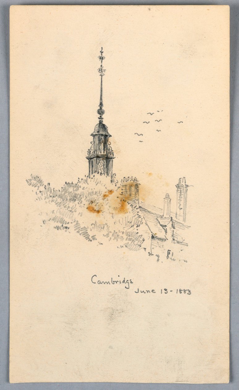 Kerk in Cambridge door Arnold William Brunner