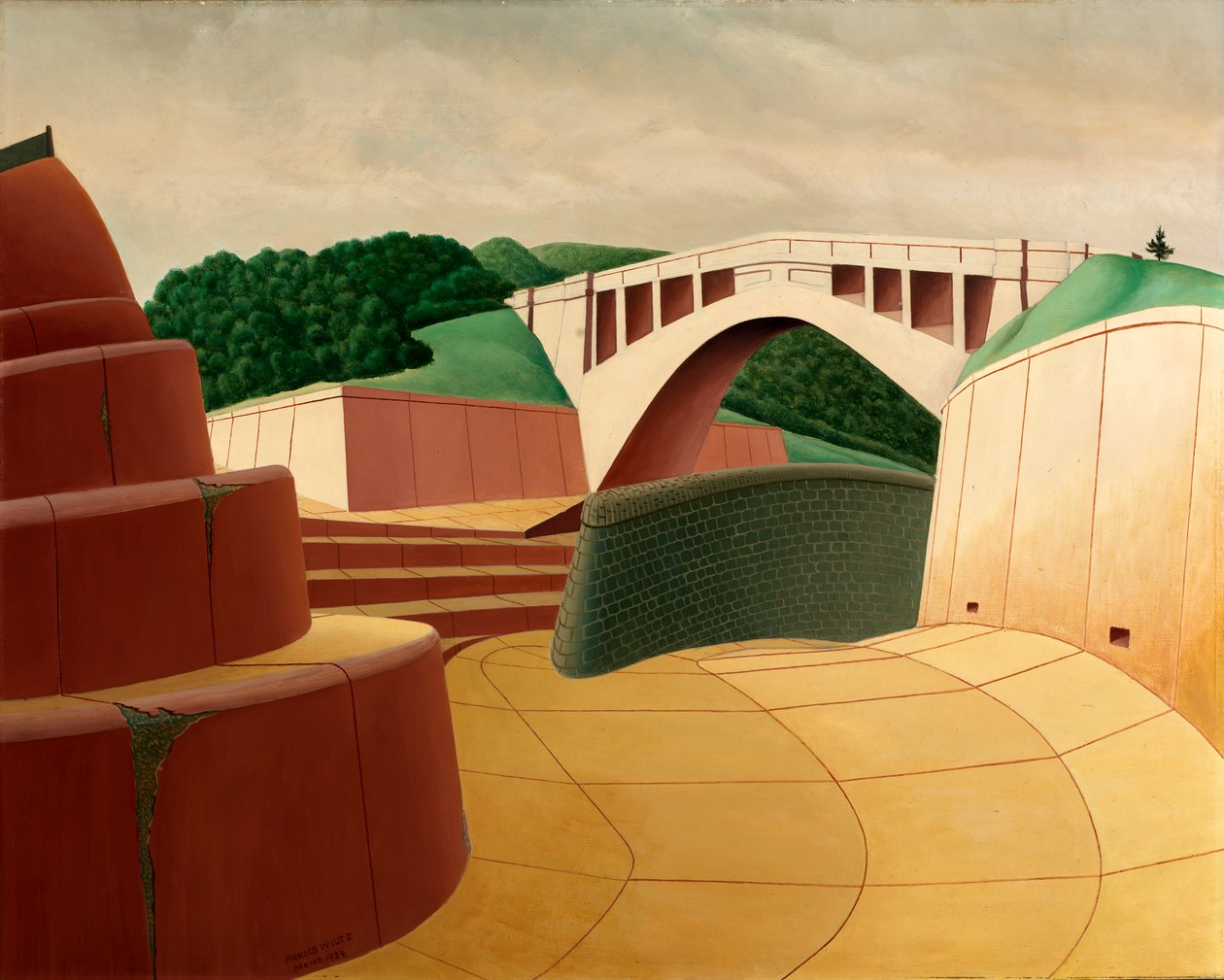 Overlaat, Ashokan Dam door Arnold Wiltz