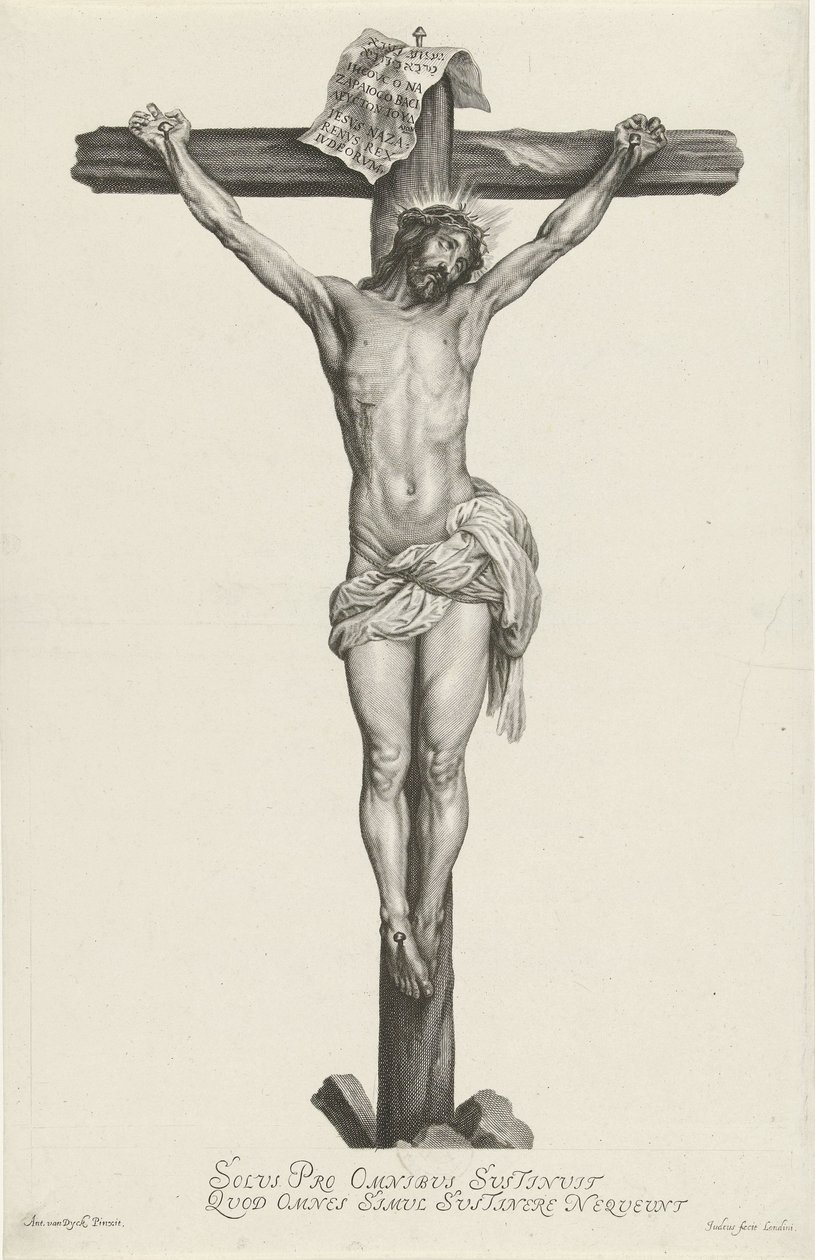 Christus aan het kruis door Arnold de Jode