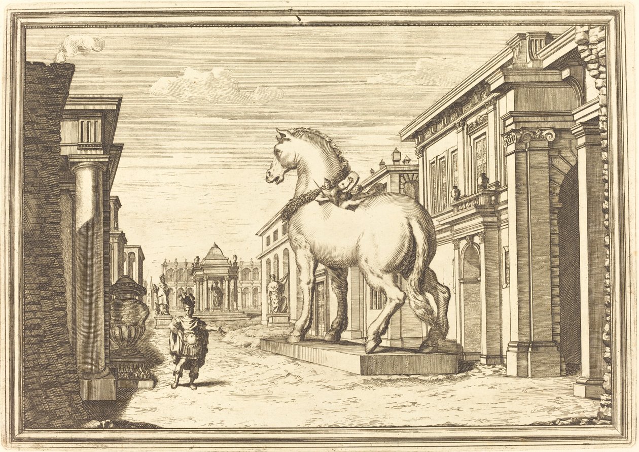 Il Greco in Troia: Plaat 2 door Arnold von Westerhout