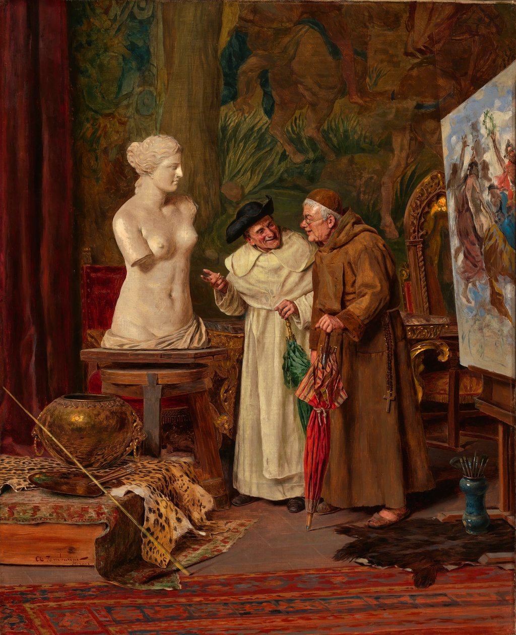 In de studio door Arnoldo Tamburini