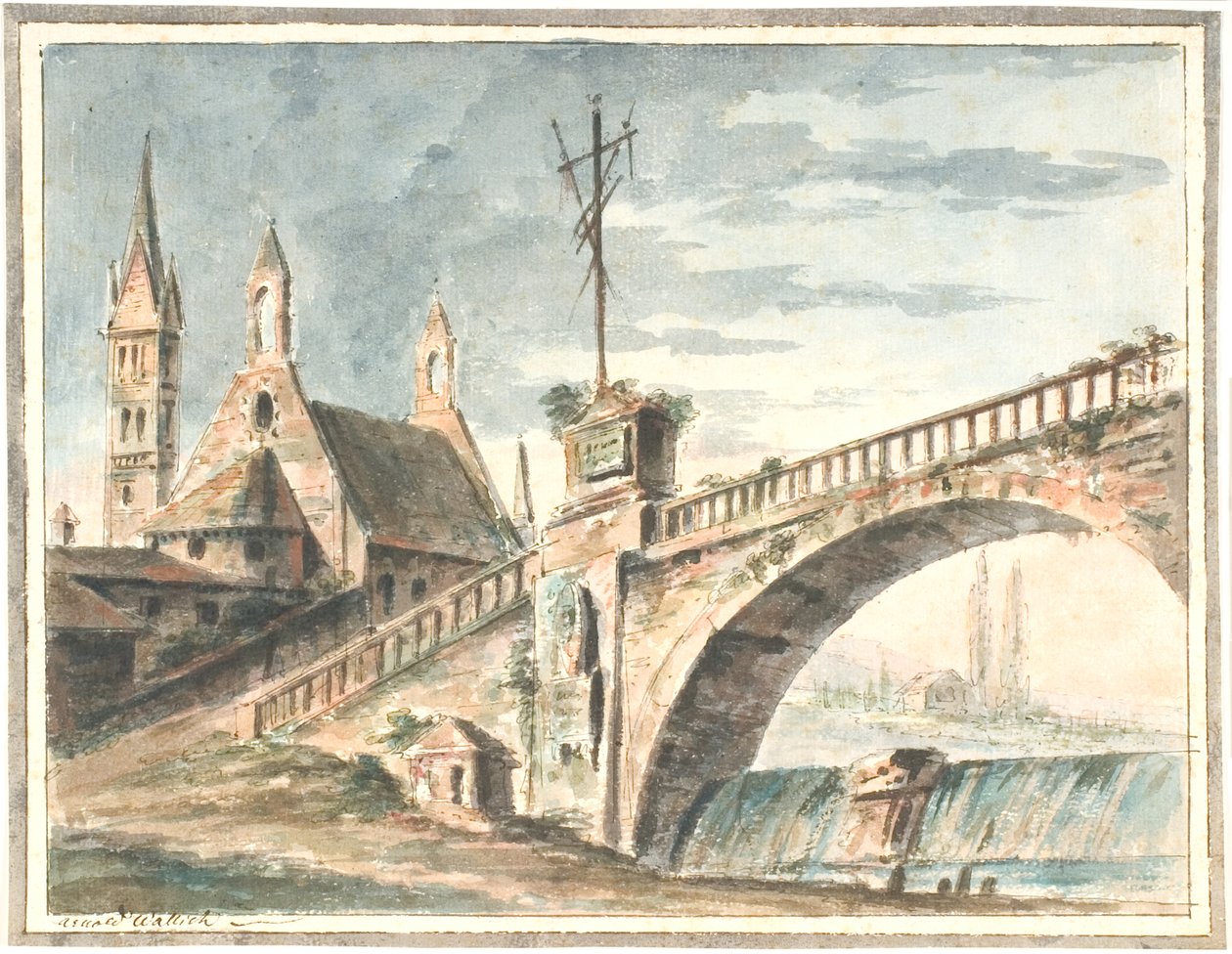 Kerk en Brug door Aron Wallick
