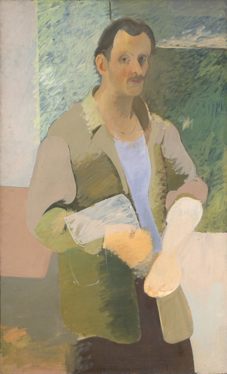 Zelfportret, ca. 1937 door Arshile Gorky