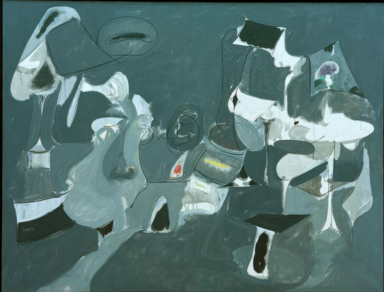Zachte nacht door Arshile Gorky