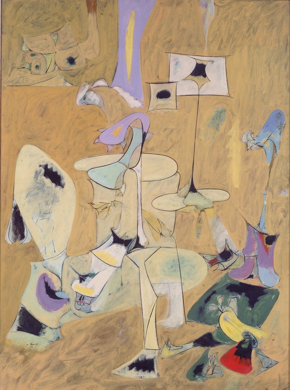 De Verloving II door Arshile Gorky