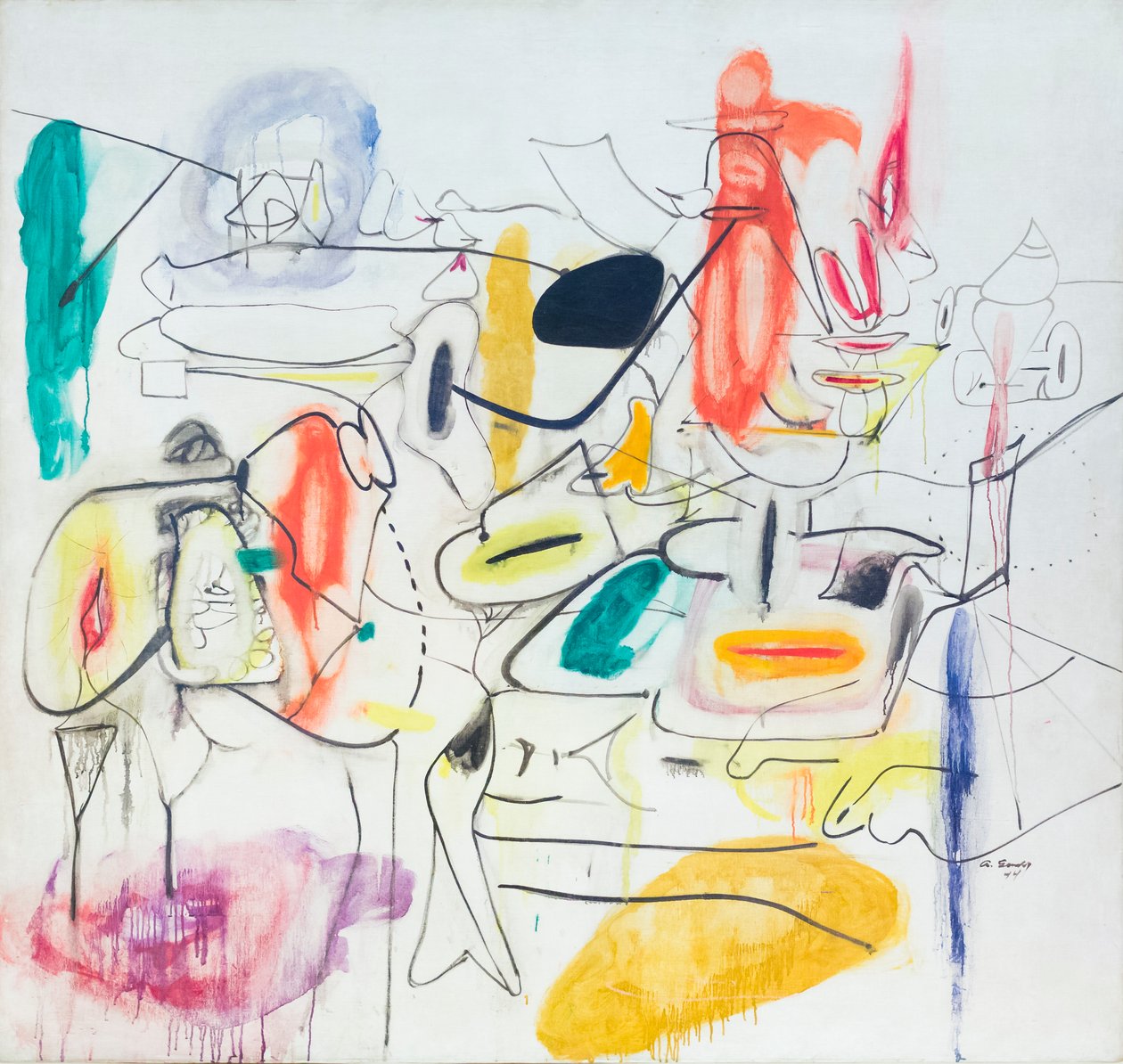 Zonder titel door Arshile Gorky