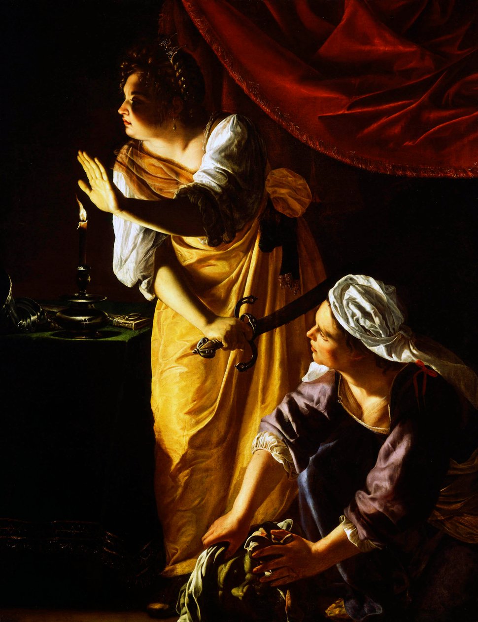 Judith en haar dienstmaagd door Artemisia Gentileschi