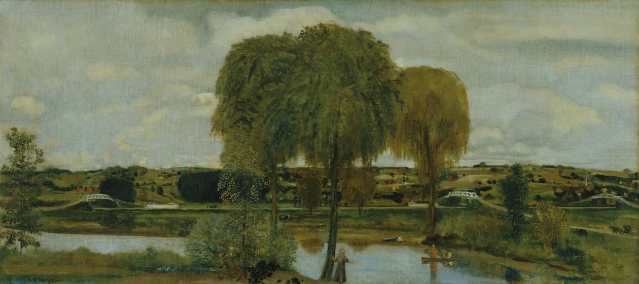 Langs het Erie Kanaal door Arthur Bowen Davies