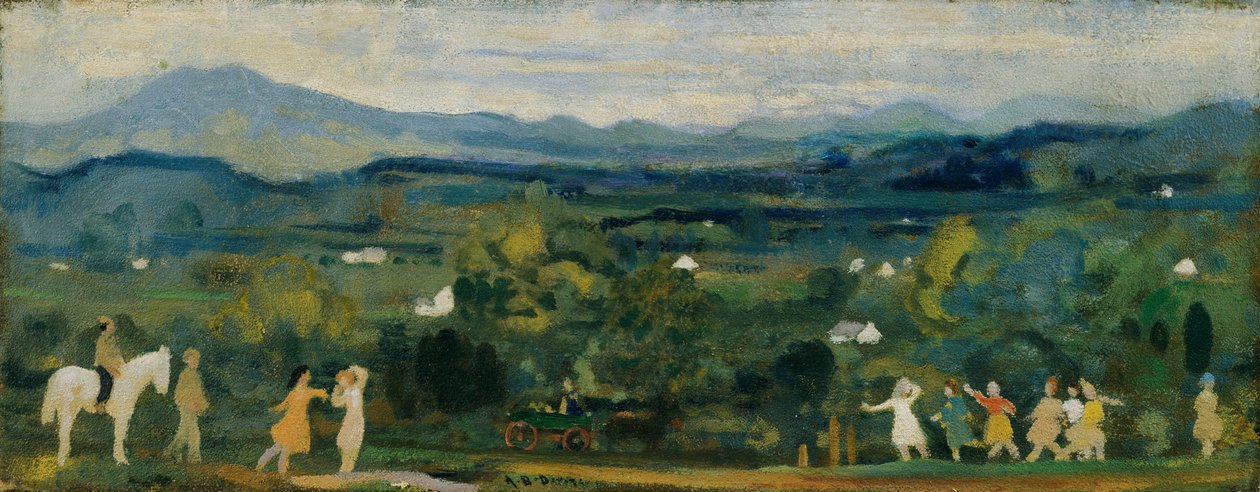 De Geboorte van het Groen door Arthur Bowen Davies