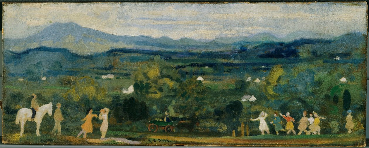 De geboorte van het groen door Arthur Bowen Davies