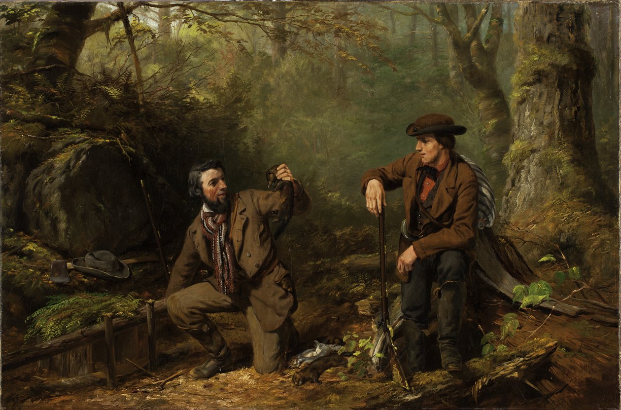 Mink vangen, 1862 door Arthur Fitzwilliam Tait