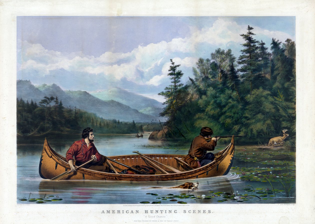 Een goede verandering, uitgegeven door Currier & Ives, c.1863 door Arthur Fitzwilliam after Tait
