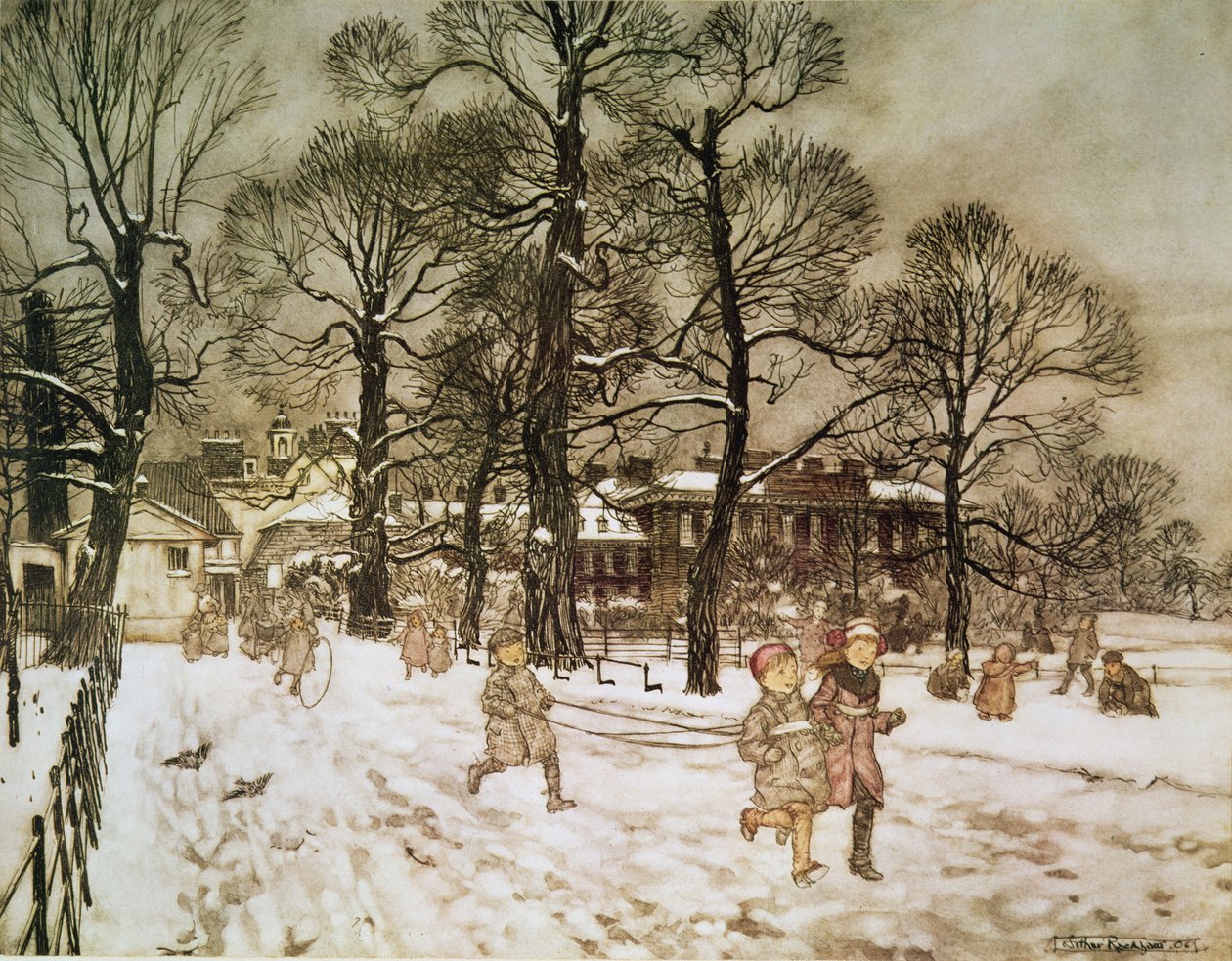 Winter in Kensington Gardens uit 