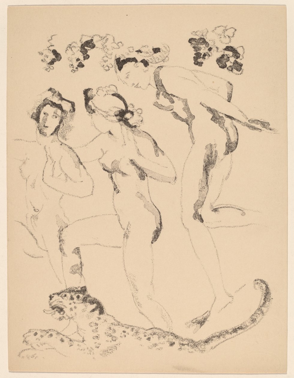 Bacchanten door Arthur B. Davies