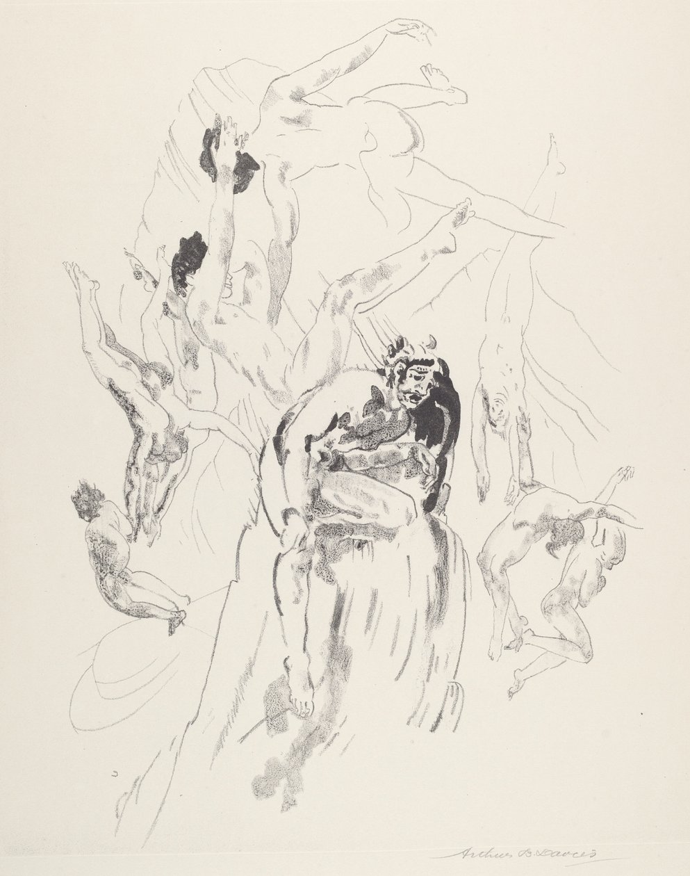 Vogelmannen door Arthur B. Davies