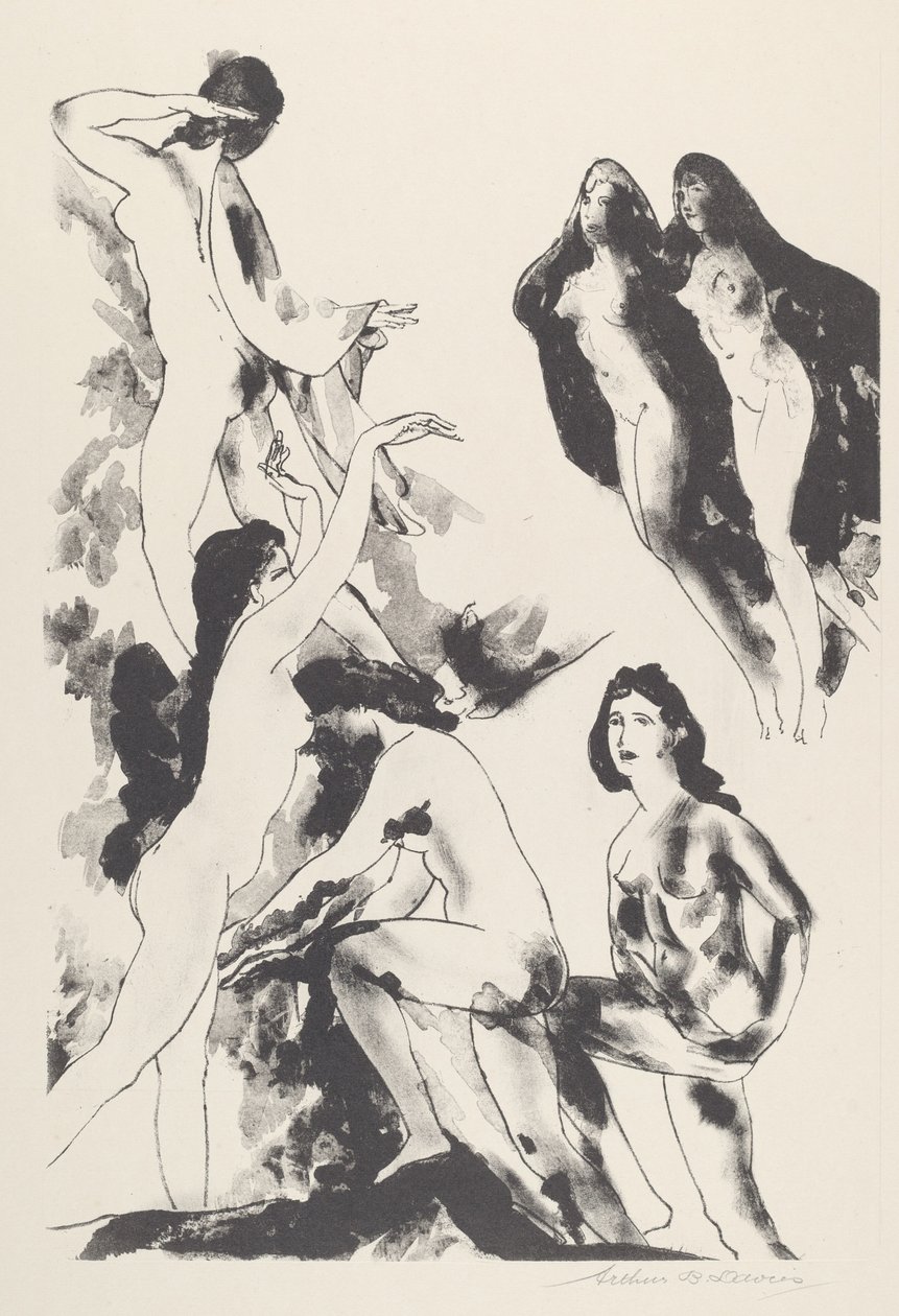 Vrij van Wolken door Arthur B. Davies