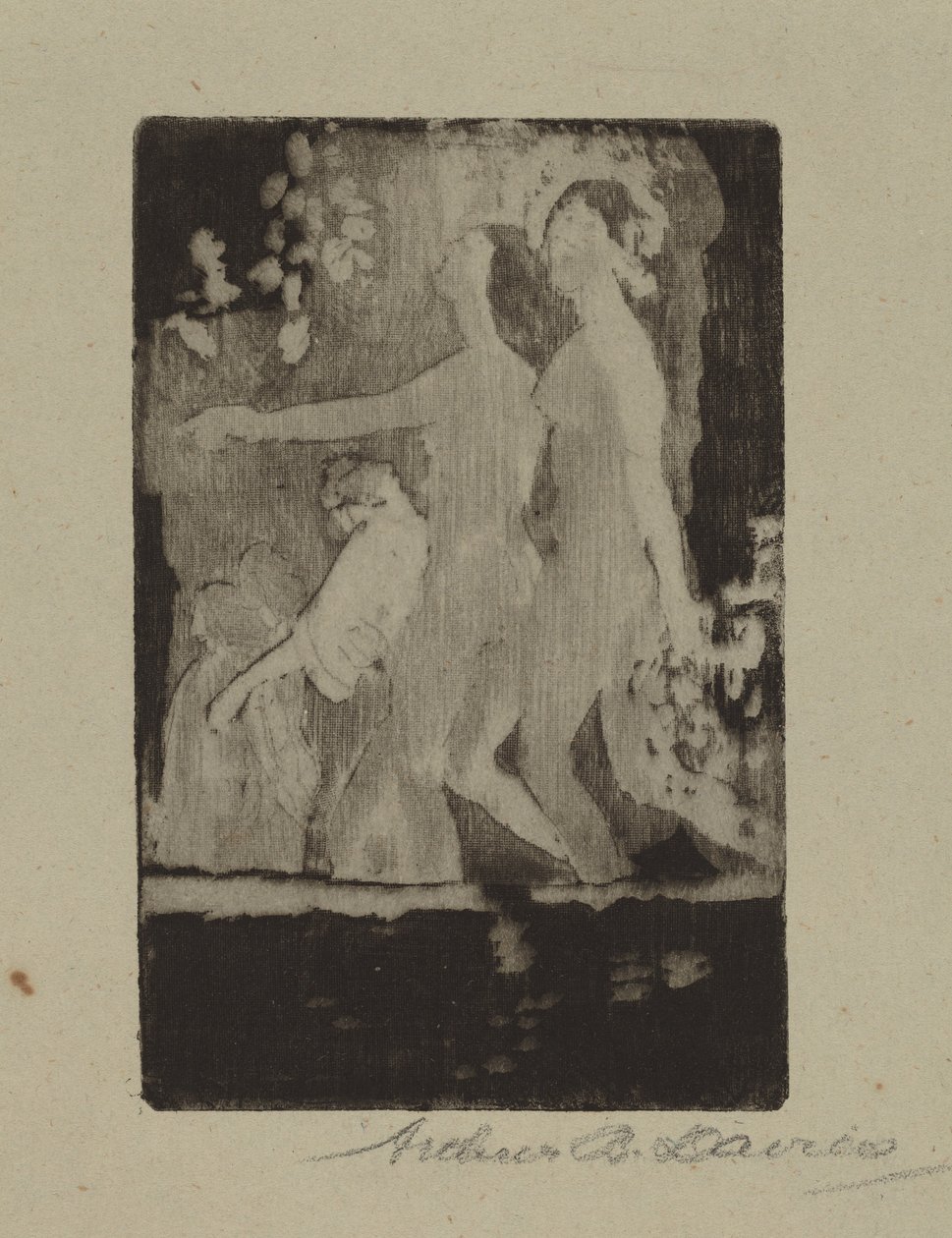 Nocturne door Arthur B. Davies