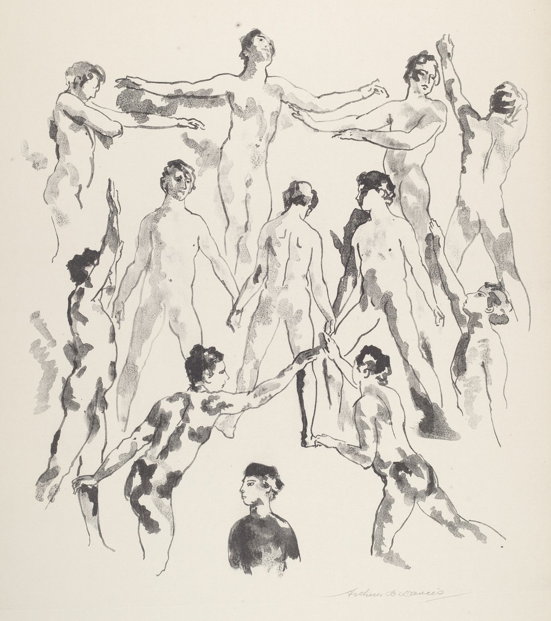 Twaalf Mannen door Arthur B. Davies