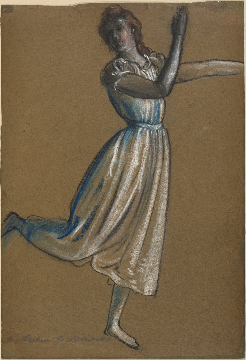 Vrouw die danst door Arthur B. Davies
