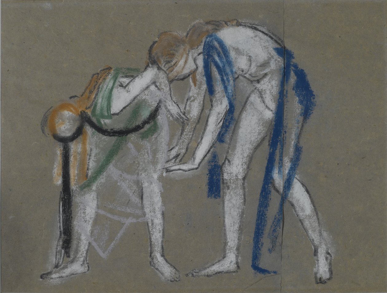 Studie van Twee Dansers door Arthur Bowen Davies