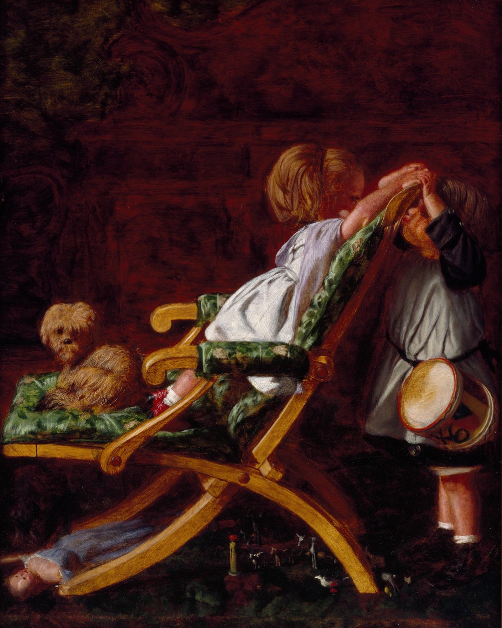 Speelkameraadjes, 1866 door Arthur Boyd Houghton