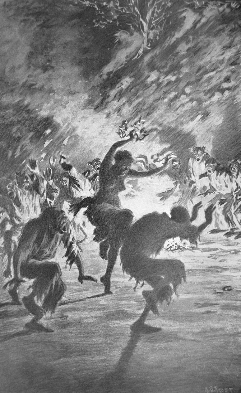 Haïtiaanse Voodoo Ritueel door Arthur Burdett Frost