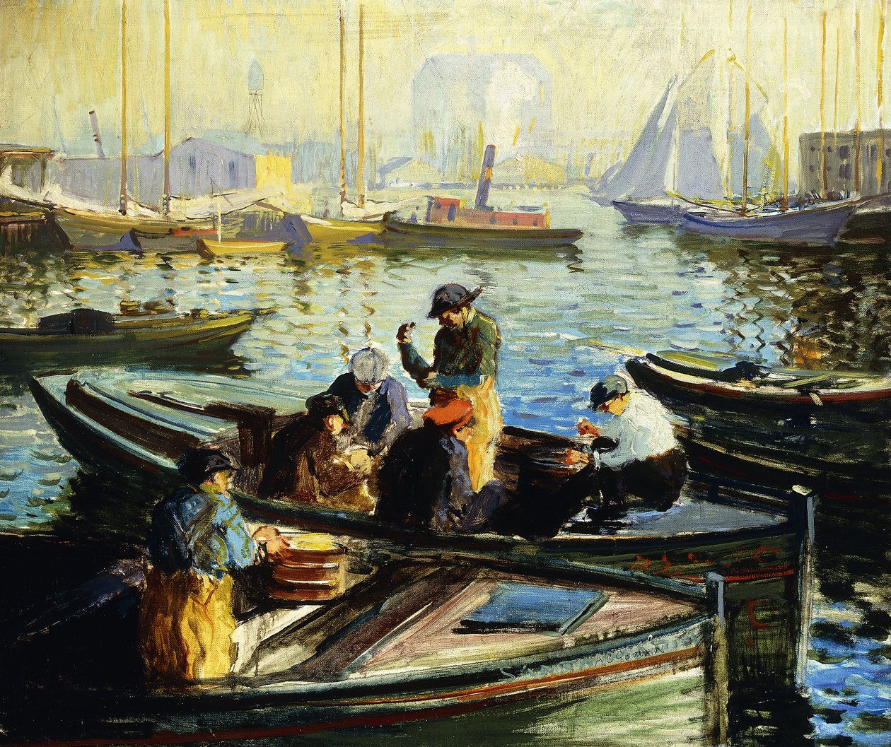 Haven van Boston door Arthur Clifton Goodwin