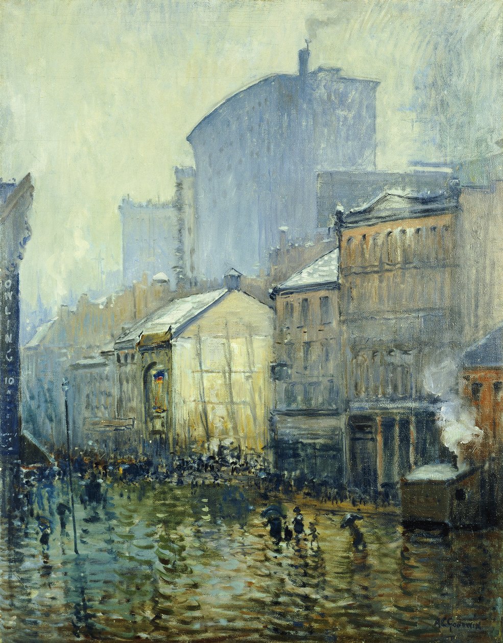 Lower Manhattan door Arthur Clifton Goodwin