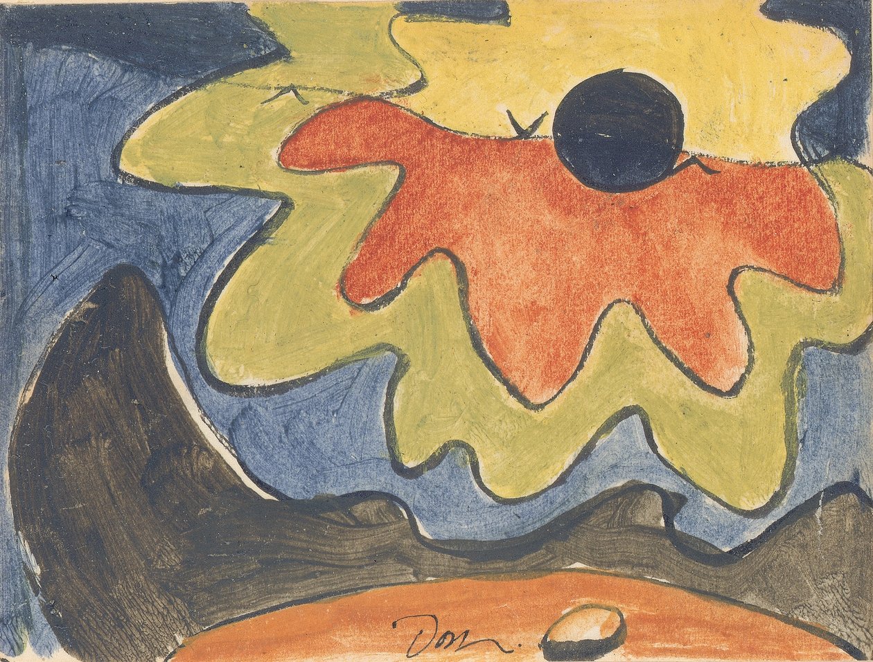 Zon door Arthur Dove
