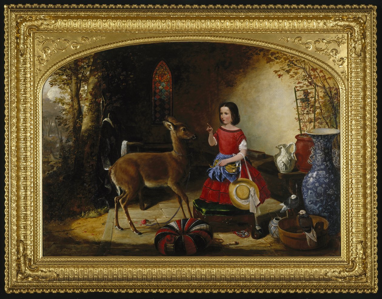 De berisping, 1852 door Arthur Fitzwilliam Tait