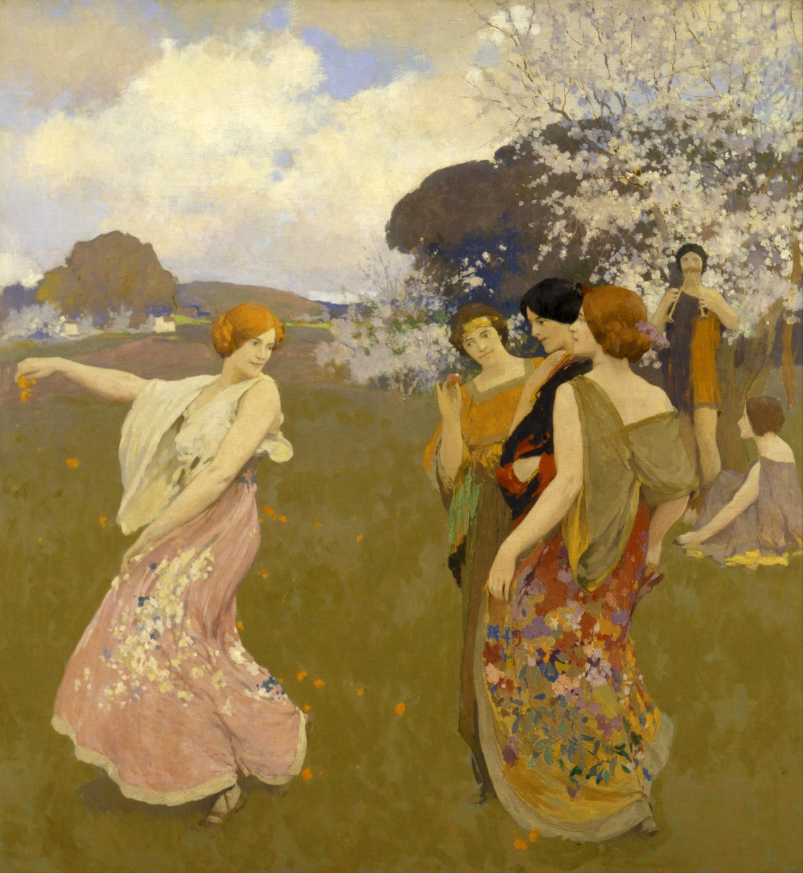 Lentebal, c. 1917 door Arthur Frank Mathews