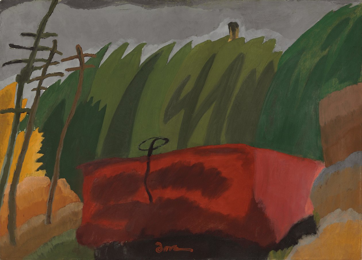 Goederenwagon door Arthur Garfield Dove