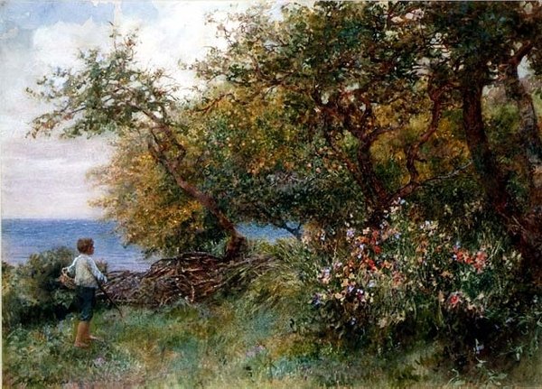 Een boomgaardtuin door Arthur Hopkins