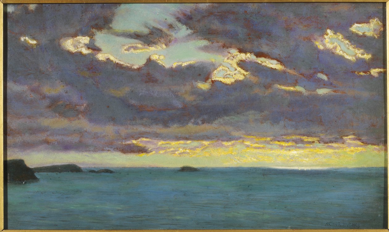 Vanaf Pentire Point door Arthur Hughes