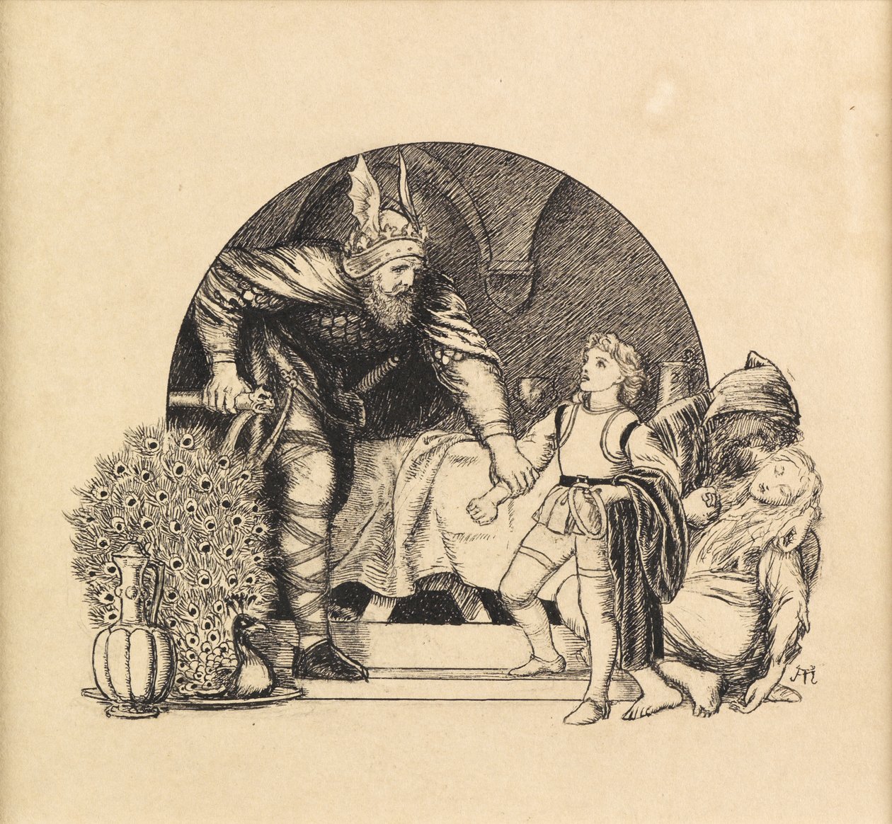 Ridderlijkheid, 1871 door Arthur Hughes