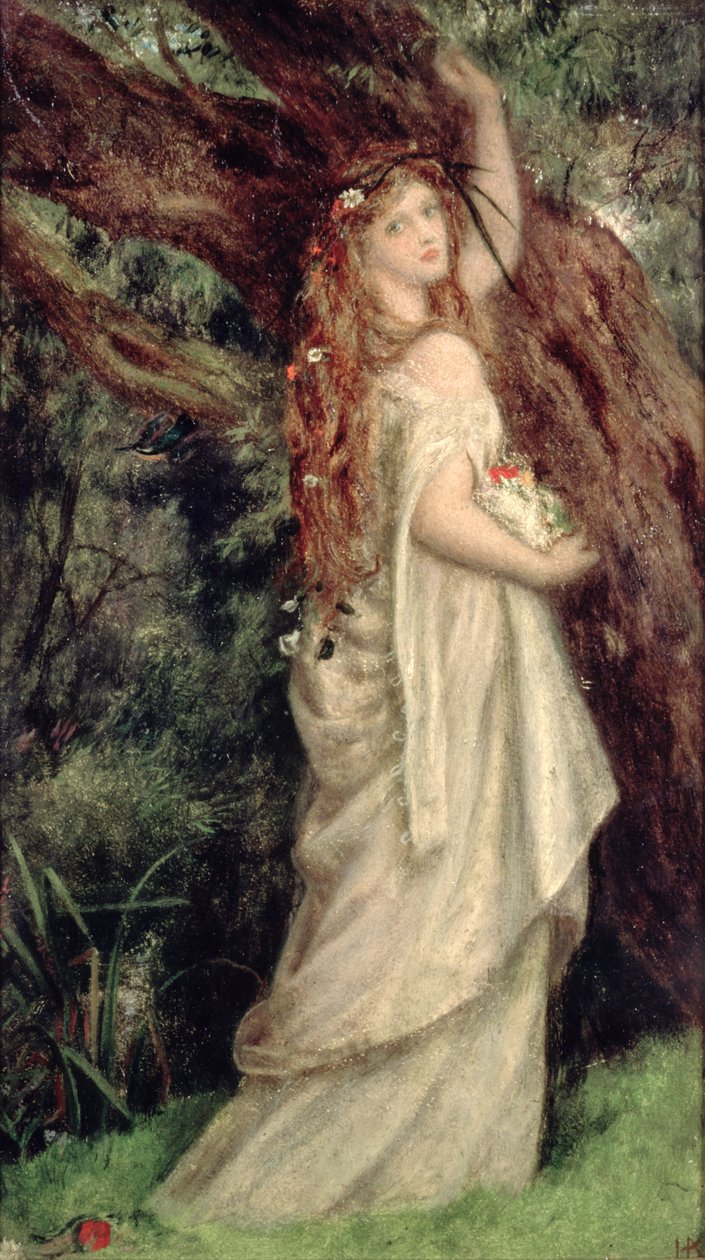 Ophelia door Arthur Hughes