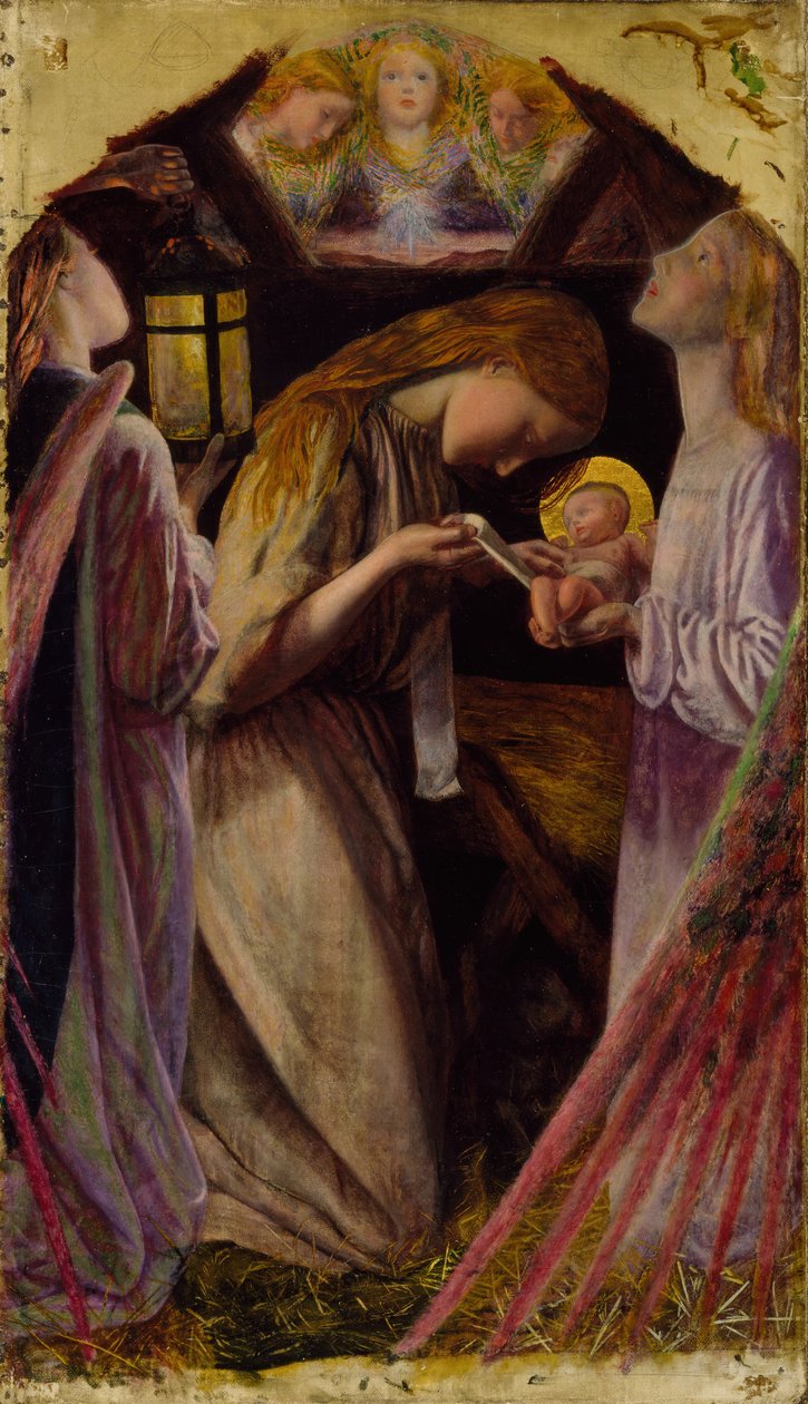 De Geboorte door Arthur Hughes