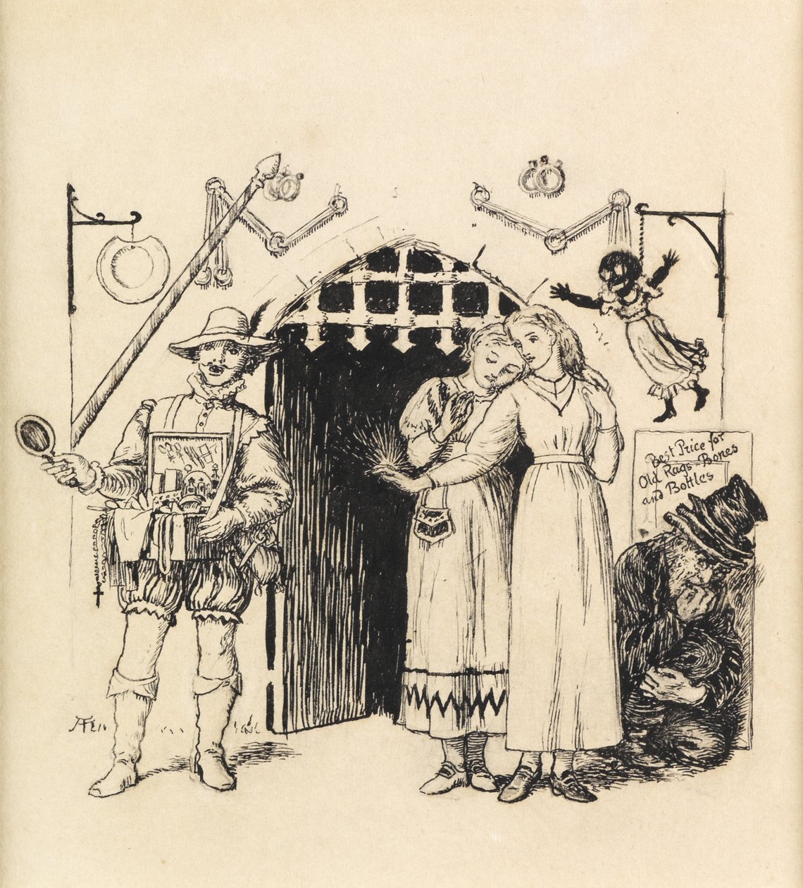 De Diamant van de Marskramer door Arthur Hughes