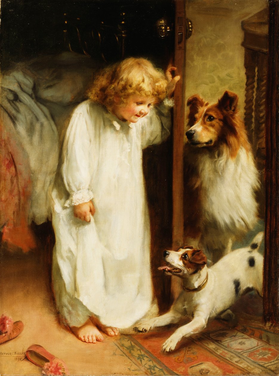 De Ochtendgroet door Arthur John Elsley