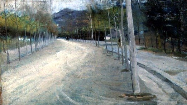 Op de Viale, Florence door Arthur Lemon