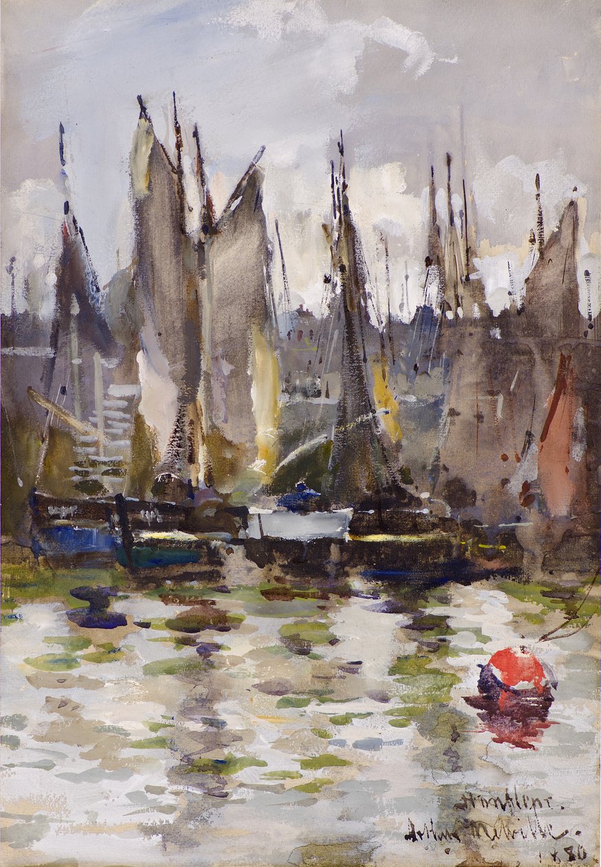 Haven van Honfleur door Arthur Melville